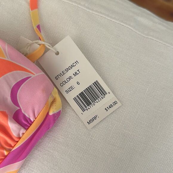 SUNSHINE 79 retro swirl Halterneck One Piece Swimsuit - Picture 4 of 4